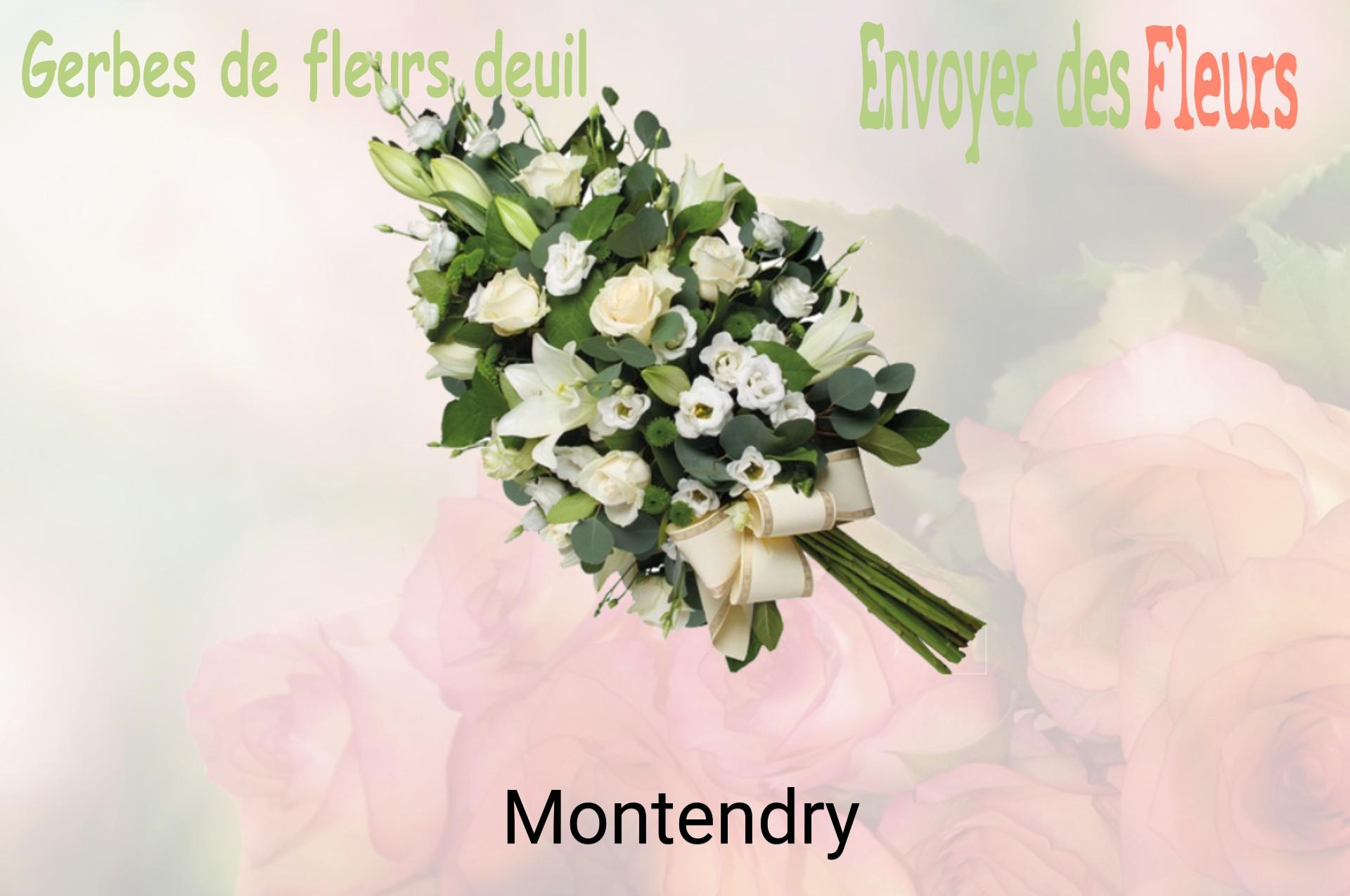 Gerbe de fleurs de deuil livrée à Montendry